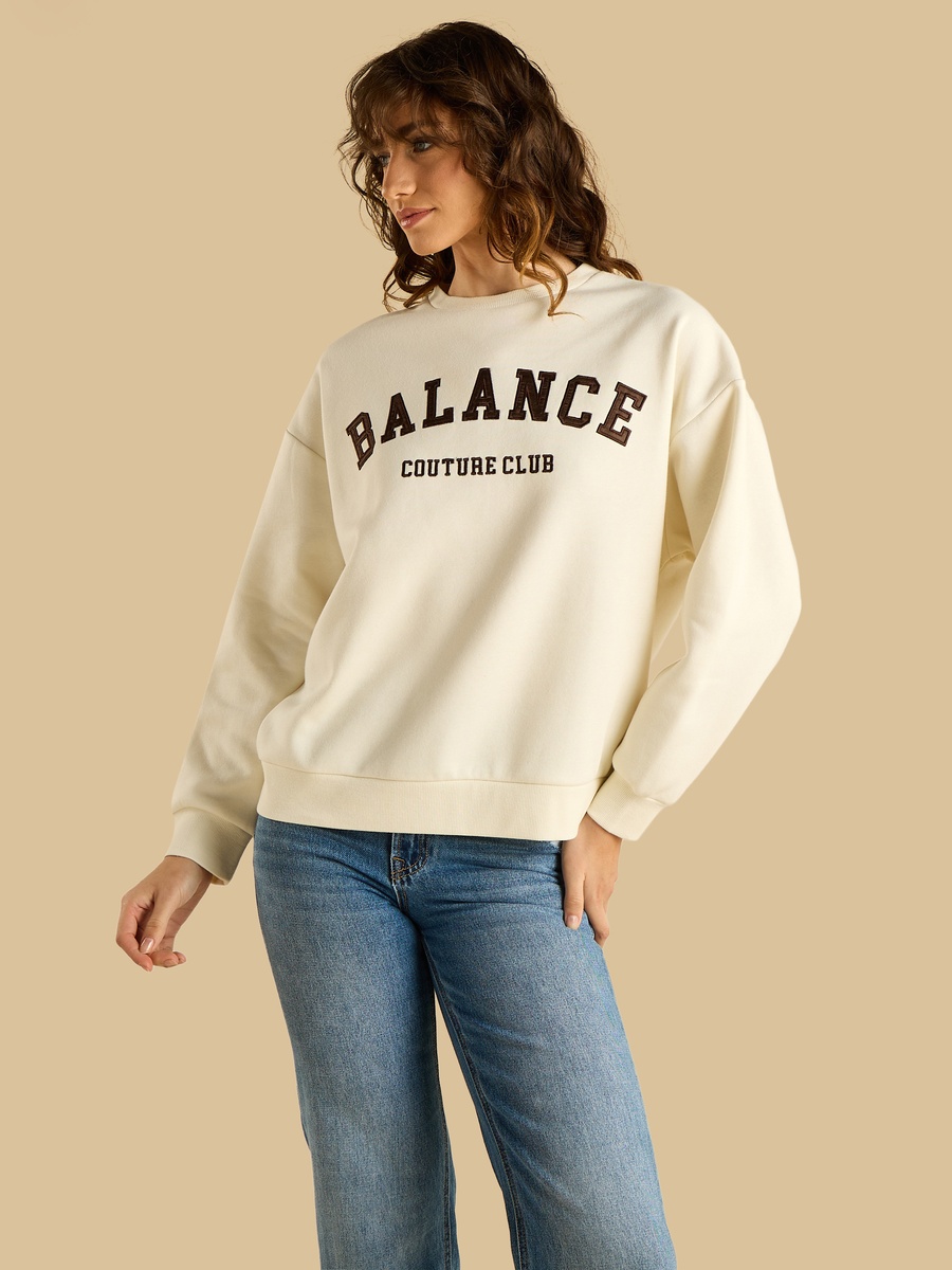 Balance Applique Sweatshirt