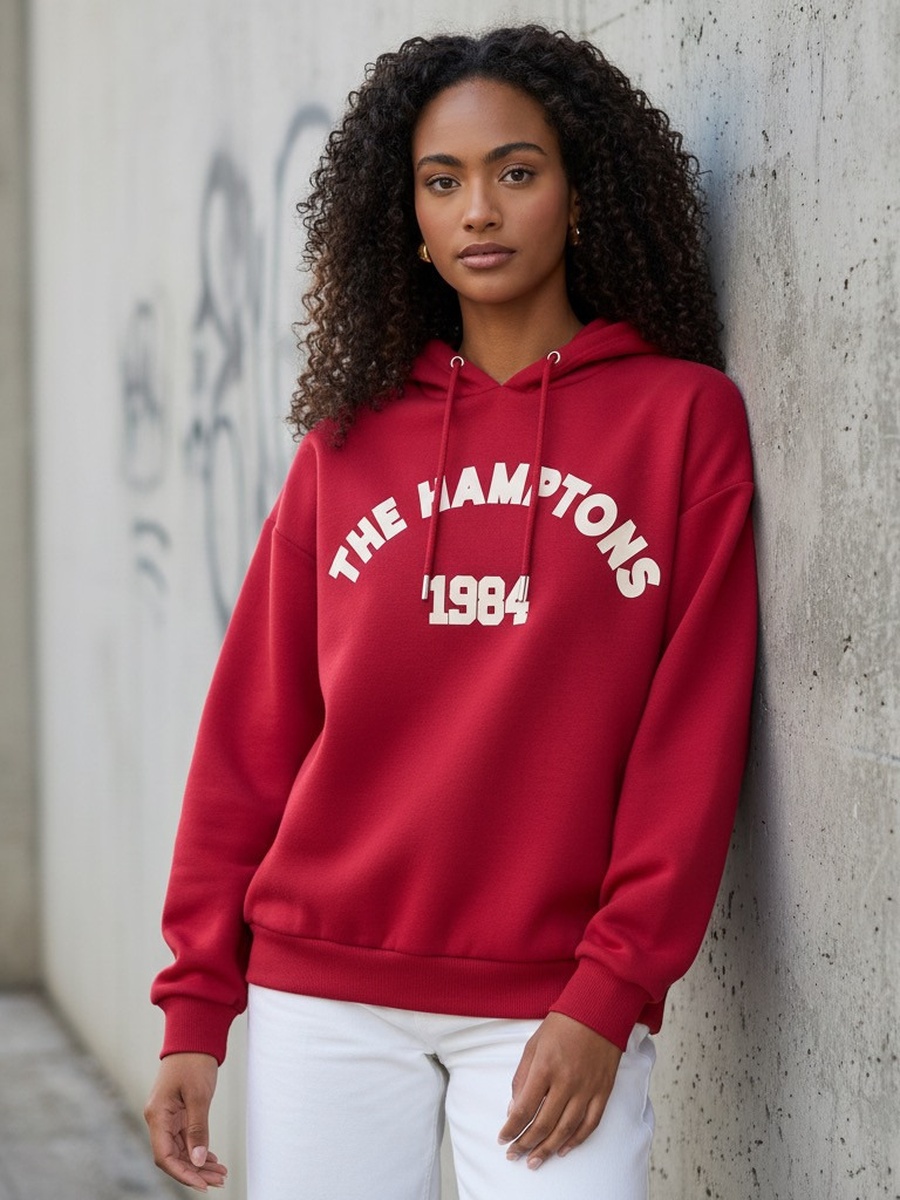 The Hamptons Print Hooded Sweatshirt