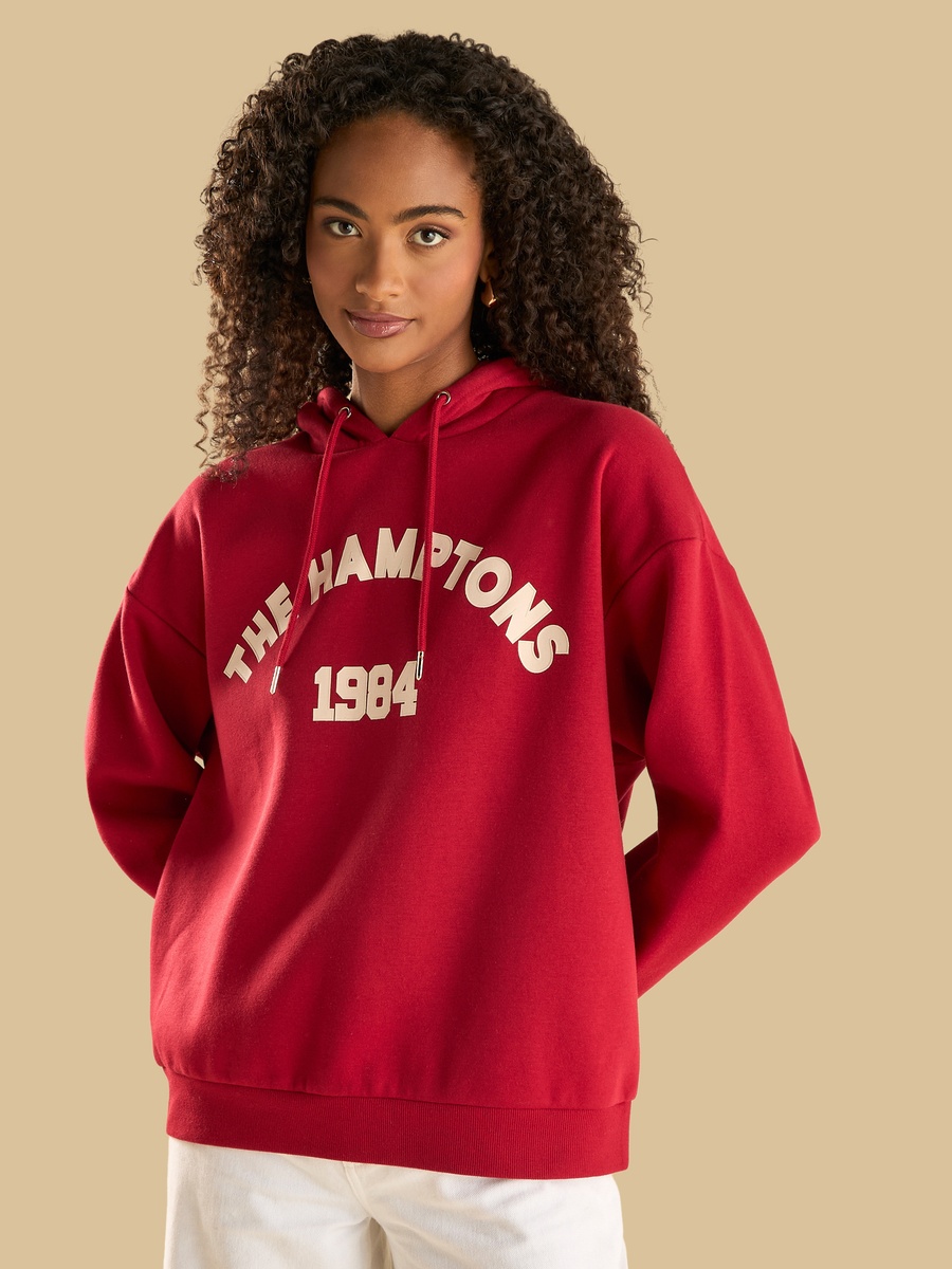 The Hamptons Print Hooded Sweatshirt