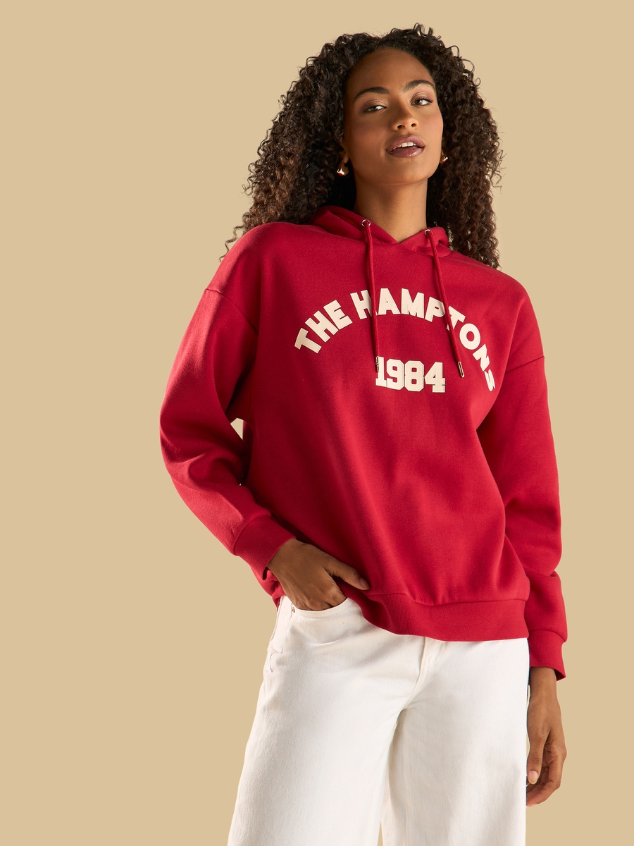 The Hamptons Print Hooded Sweatshirt