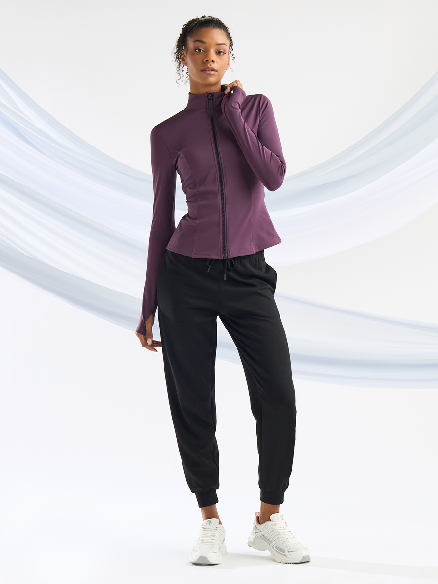 Panelled High Neck Jacket