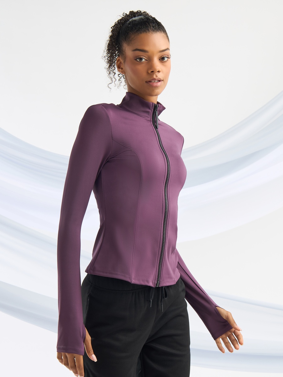 Panelled High Neck Jacket