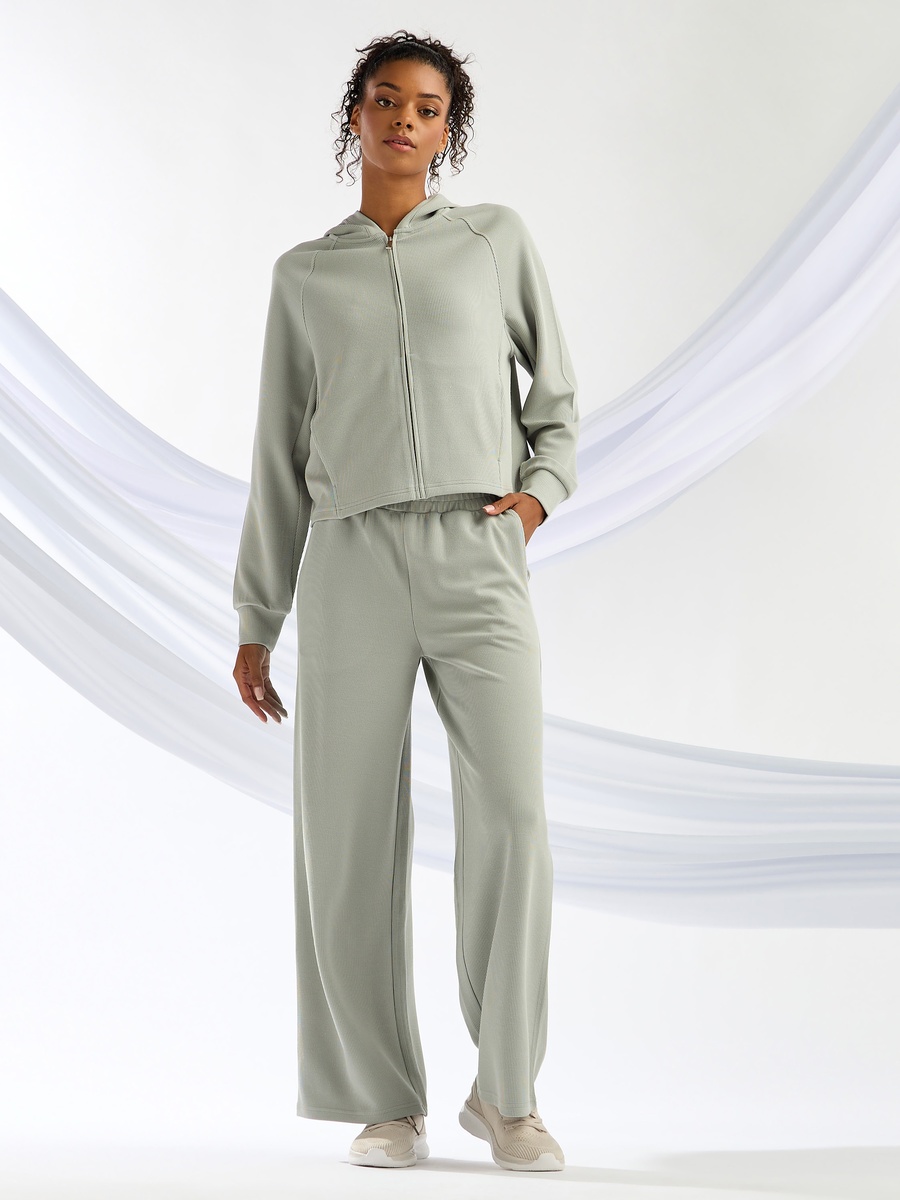 Ribbed Hooded Jacket