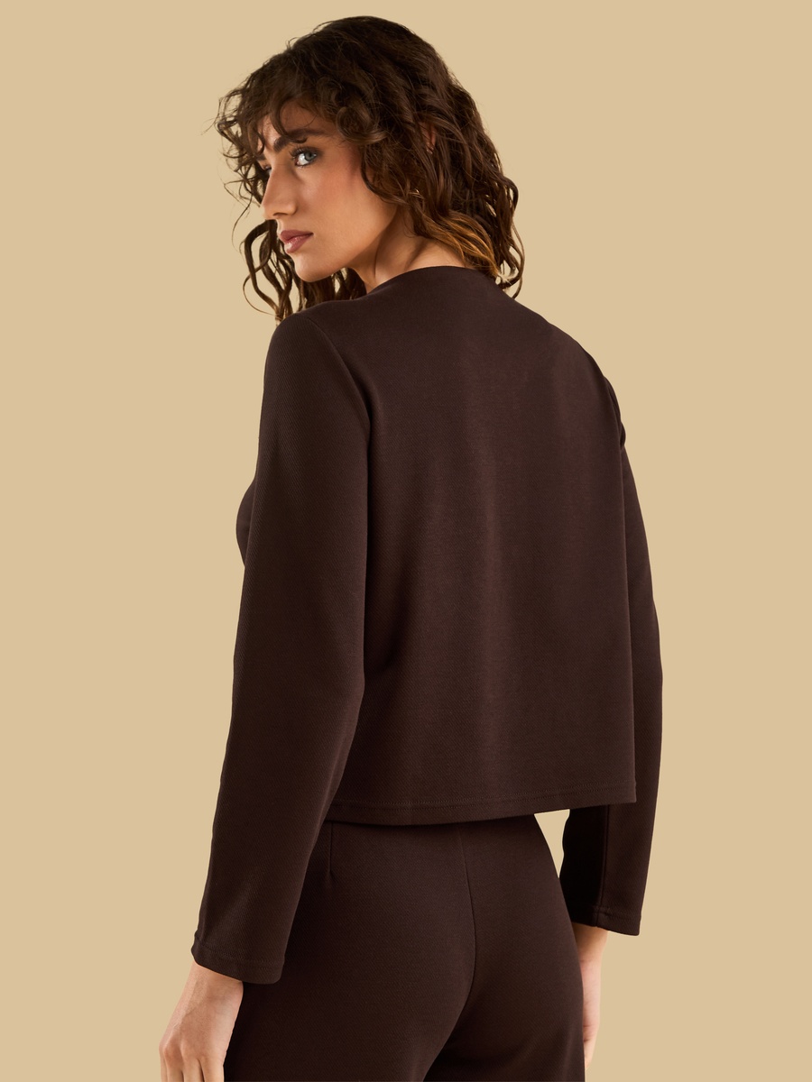 Button Accent Twill Jacket