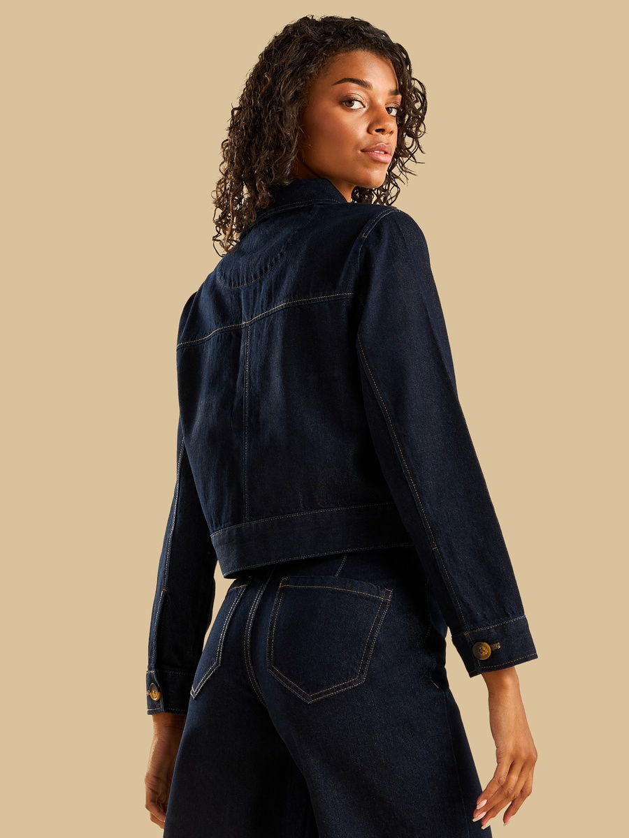 Collared Denim Jacket