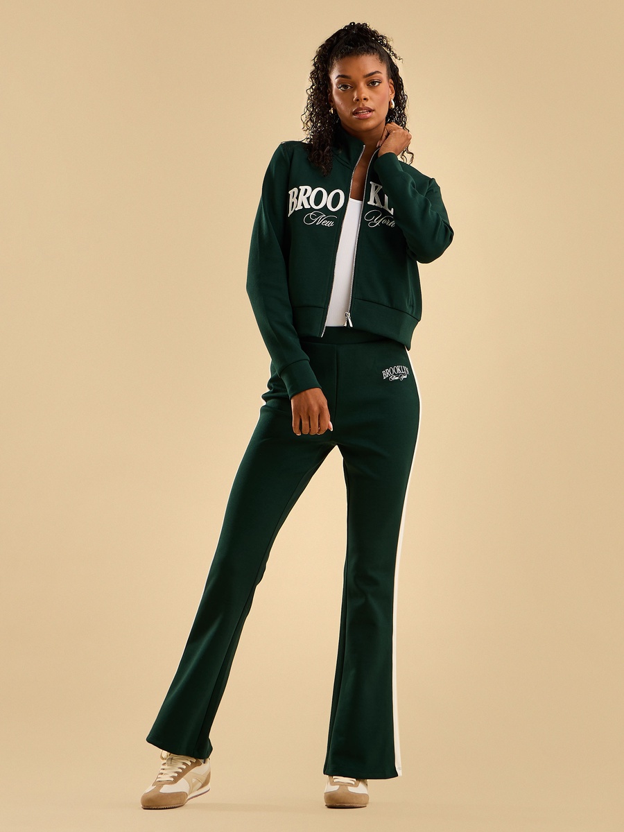 Brooklyn Embroidered High Neck Jacket