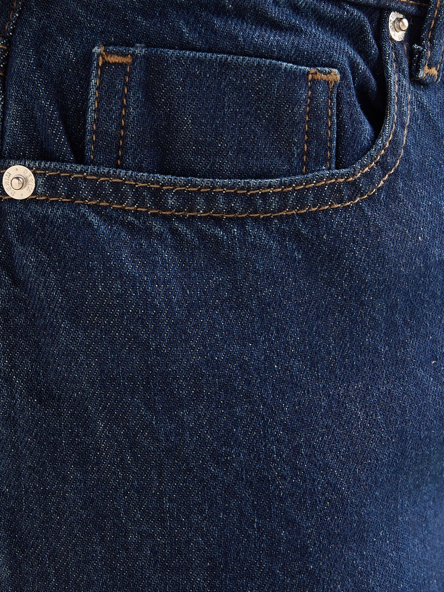 Wide Leg Jeans with Folded Hem