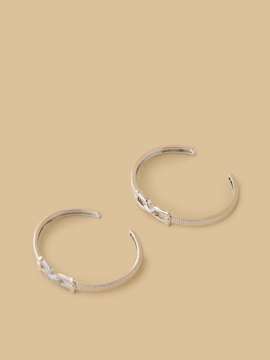Pack of 2 - Metallic Cuff Bracelet