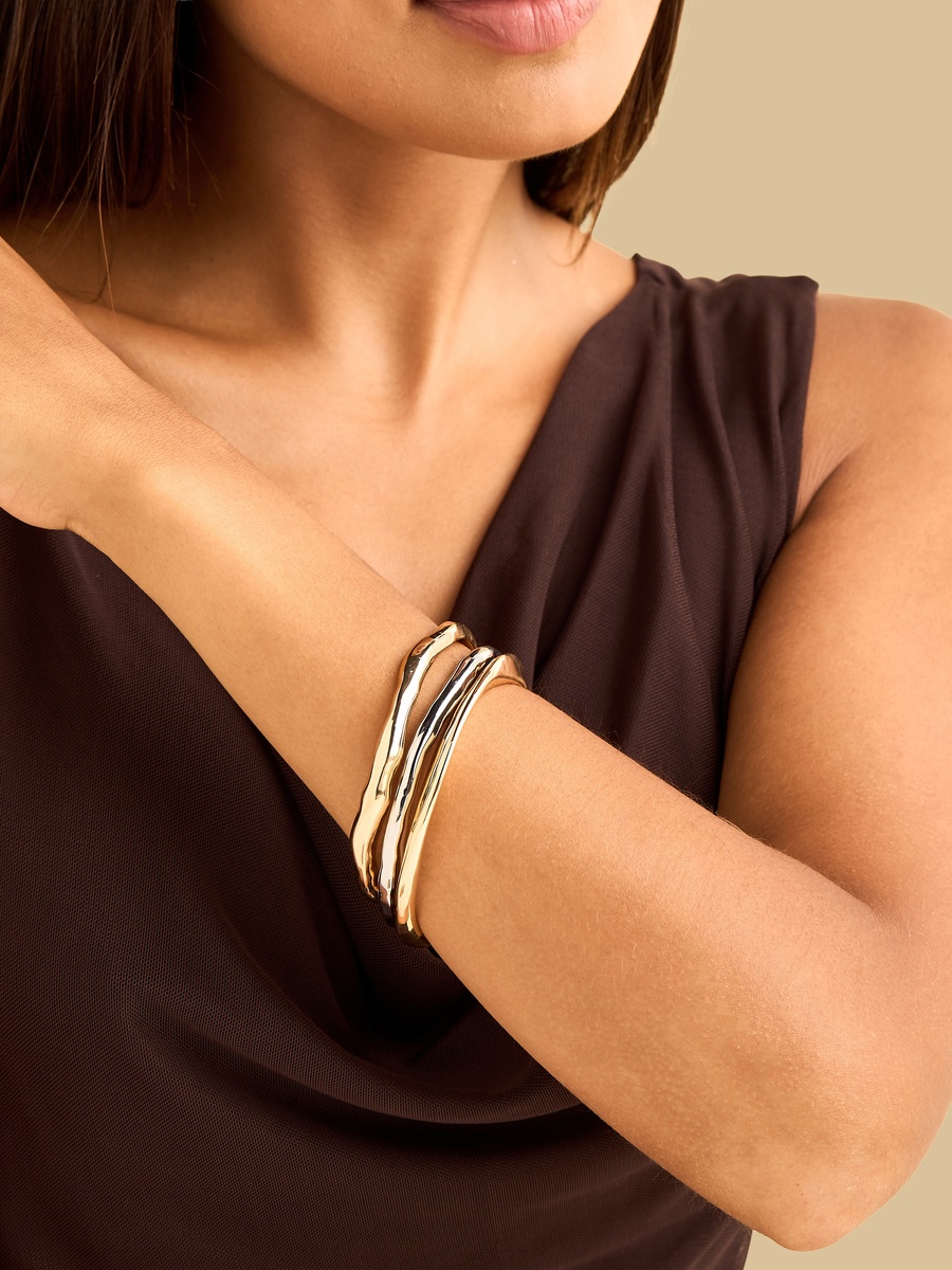أساور ميتاليك - طقم من 3 قطع