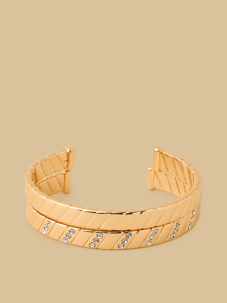 Pack of 2 - Metallic Cuff Bracelet
