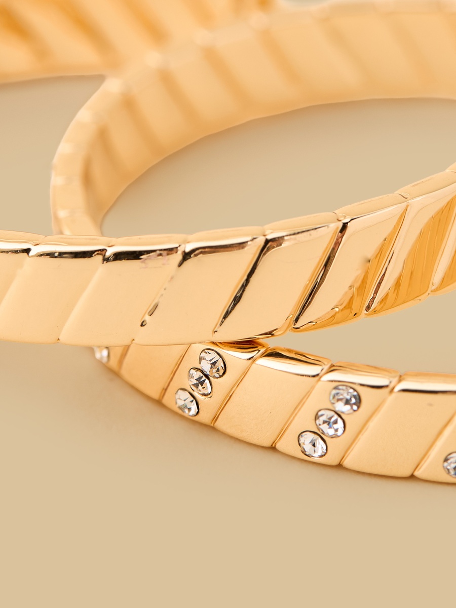 Pack of 2 - Metallic Cuff Bracelet