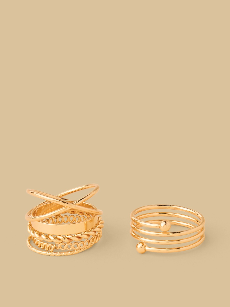 Pack of 6 - Metallic Ring