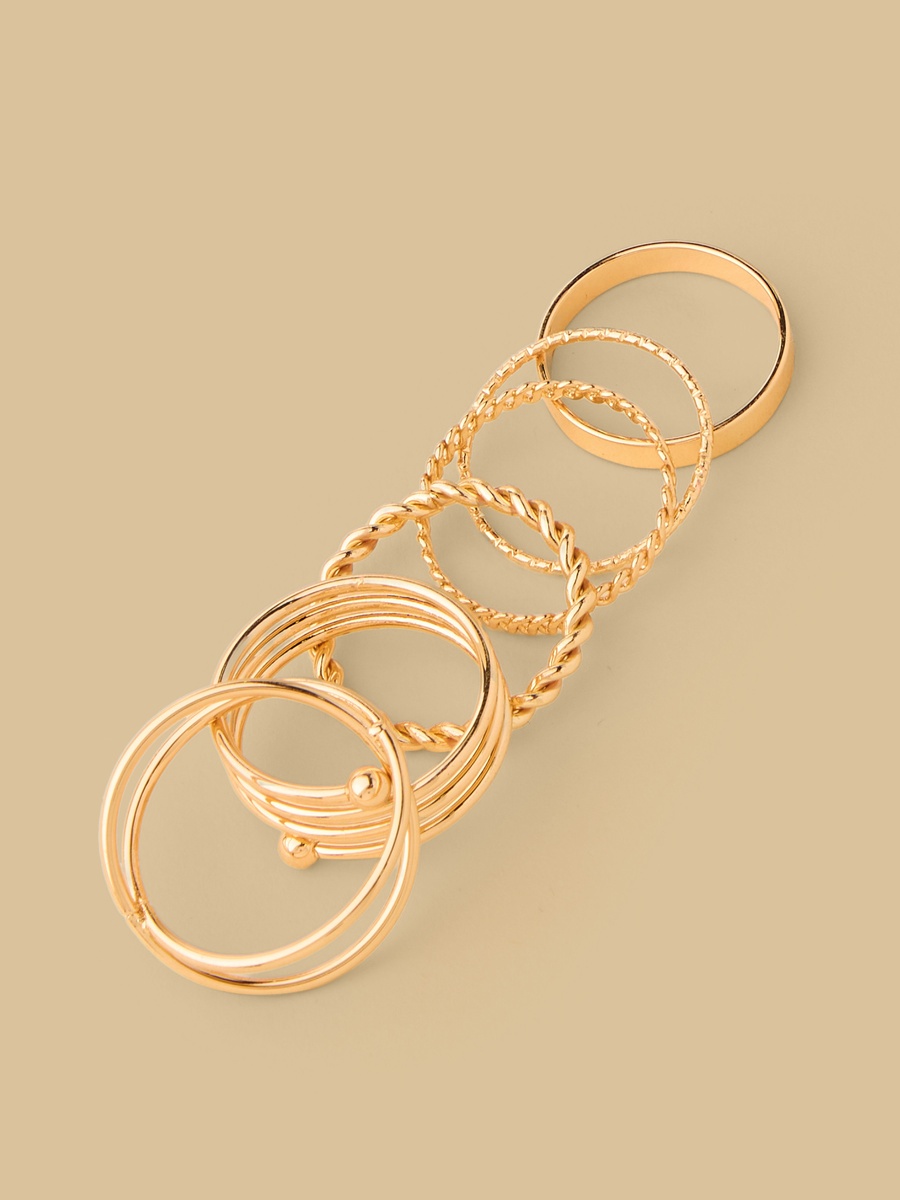 Pack of 6 - Metallic Ring