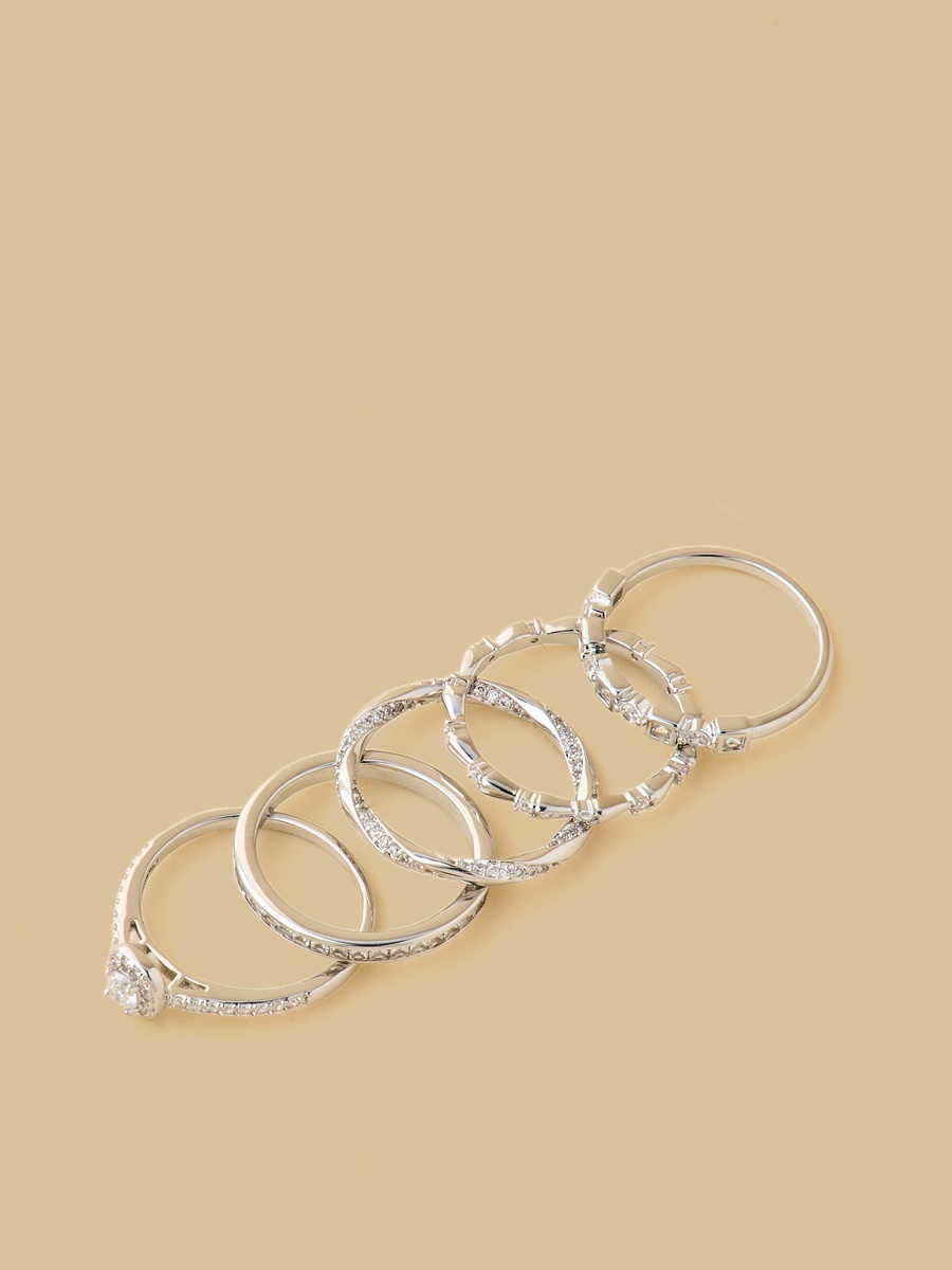 Pack of 5 - Metallic Ring