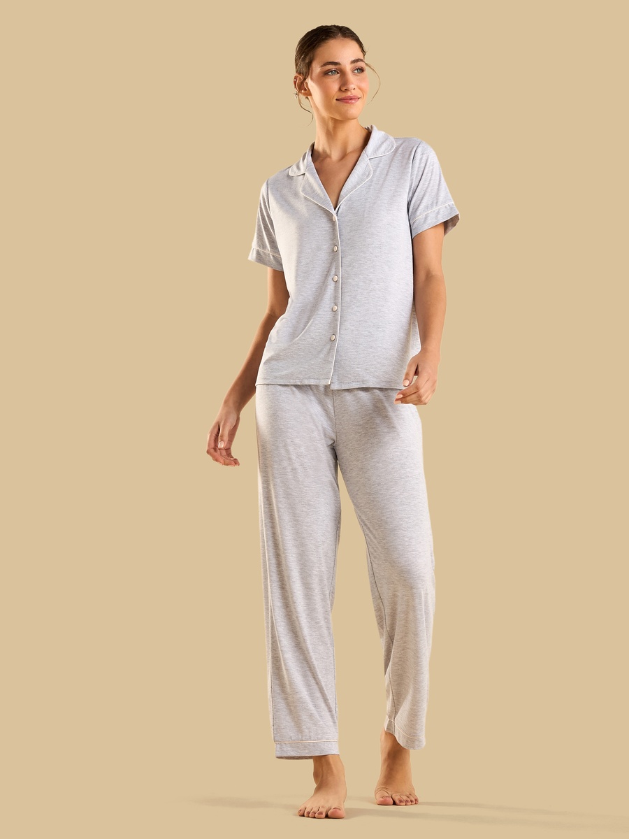Piping Detail Pyjama Set