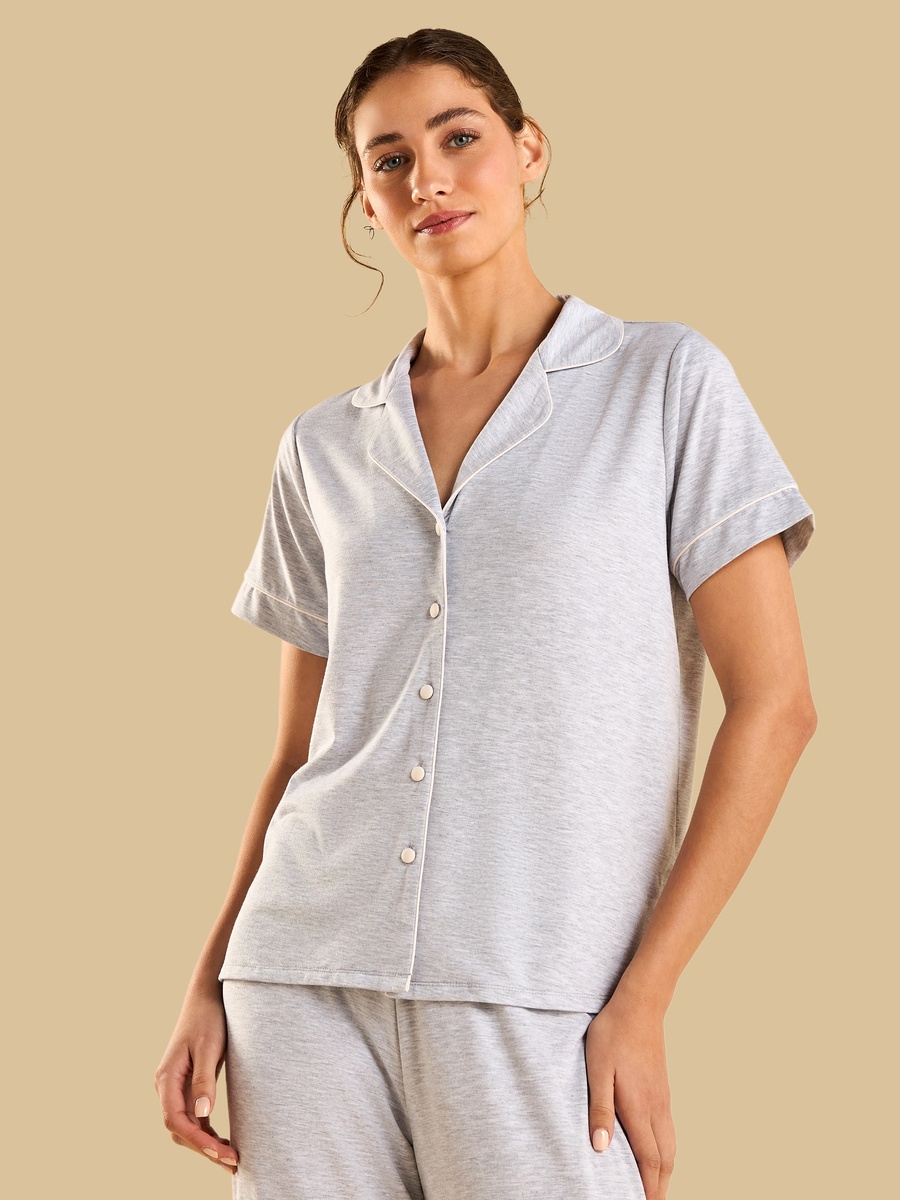 Piping Detail Pyjama Set