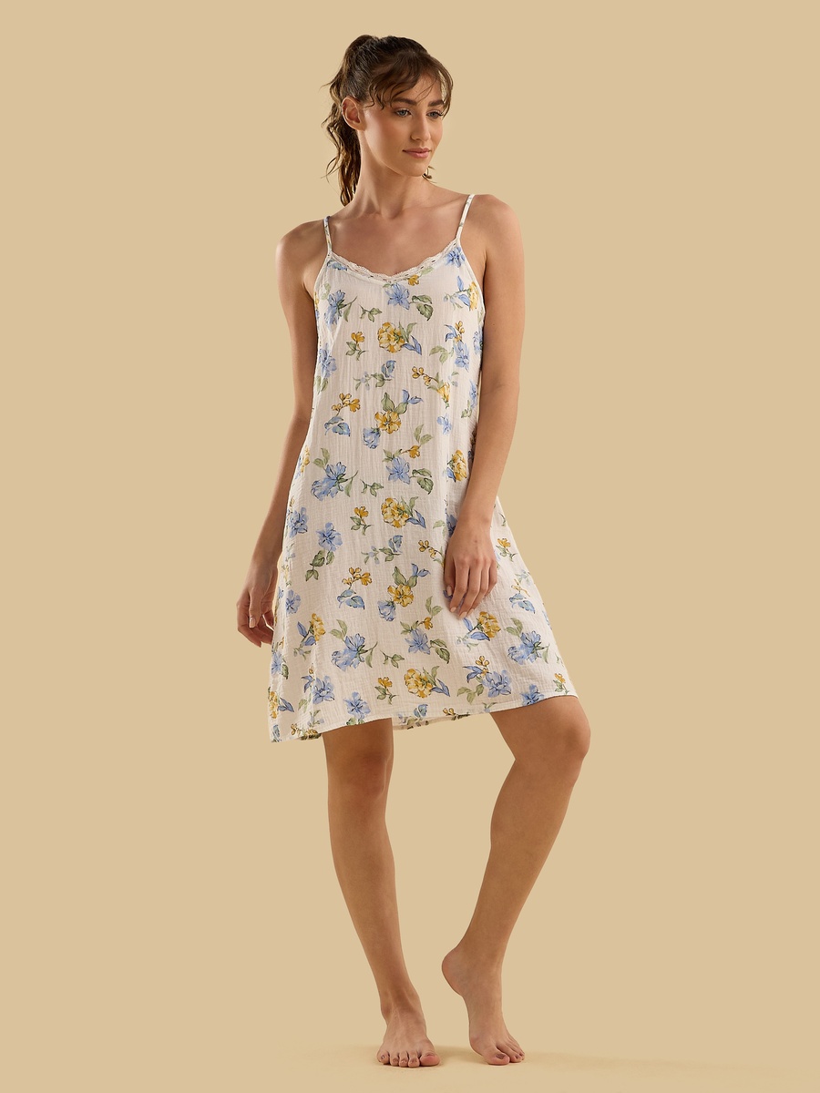 Floral Print Slip Dress