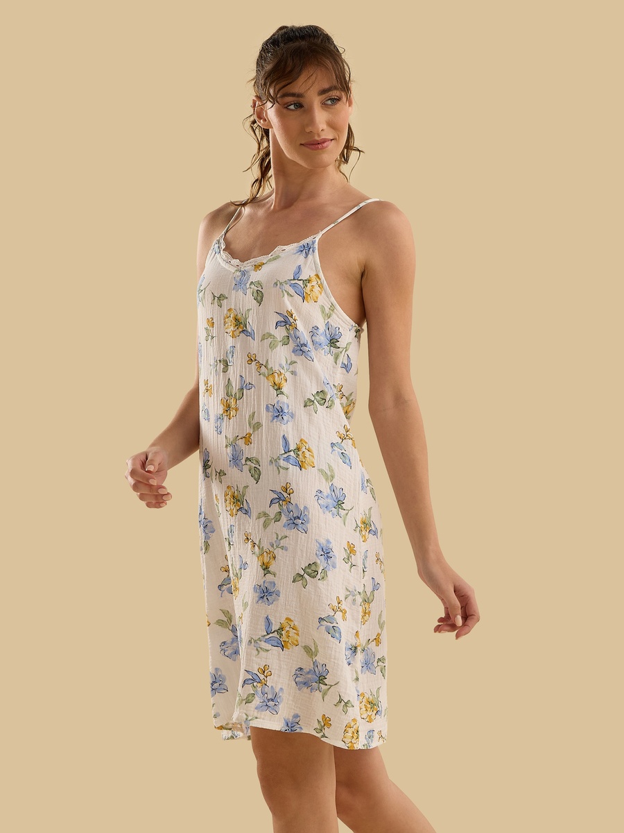 Floral Print Slip Dress