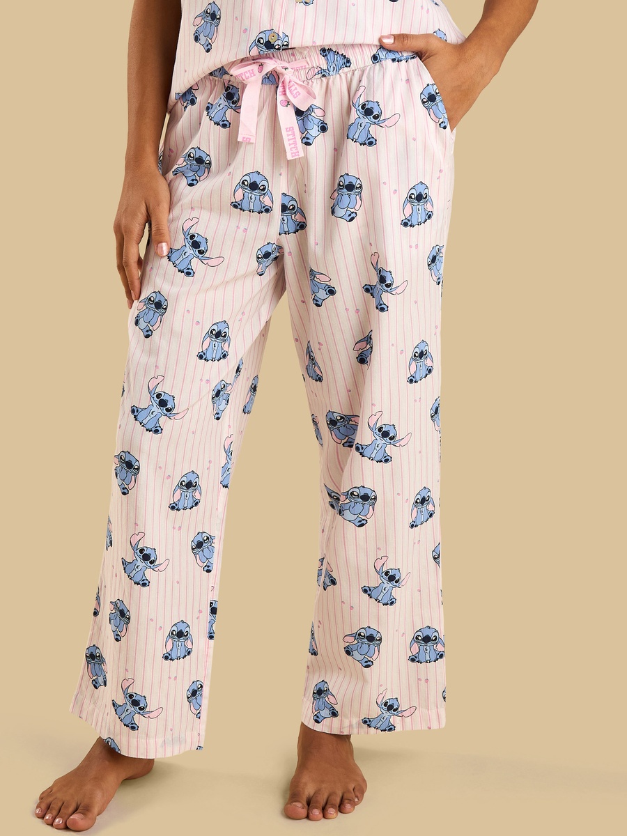 Stitch Print Cotton Pyjama Set