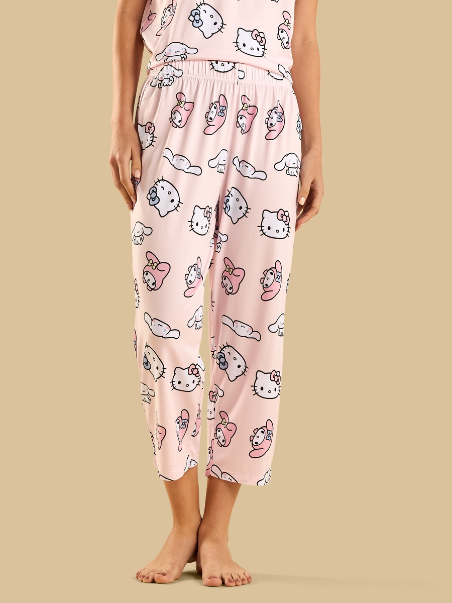 Hello Kitty and Friends Print Pyjama Set