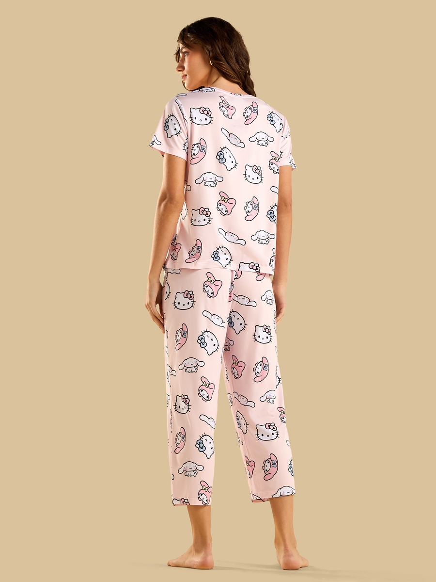 Hello Kitty and Friends Print Pyjama Set
