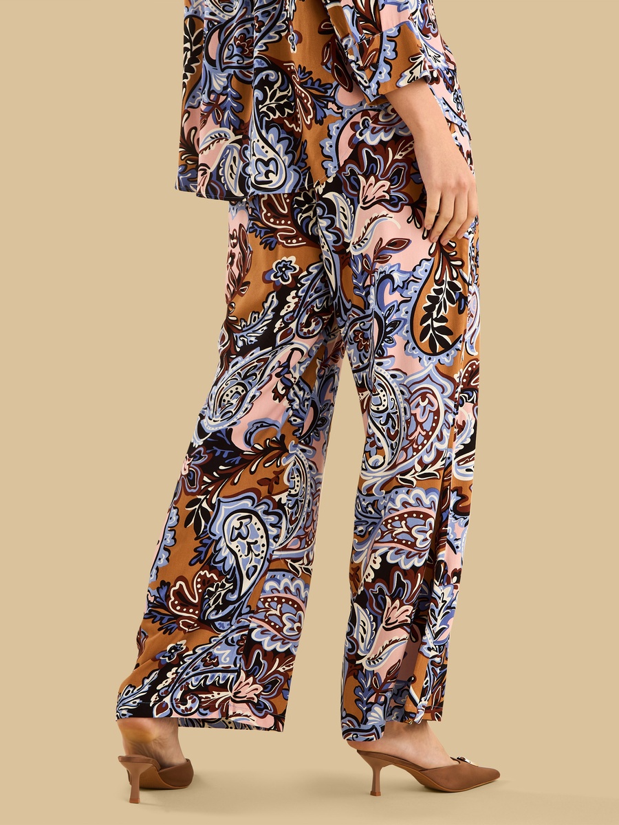 Printed Wide Leg Pants
