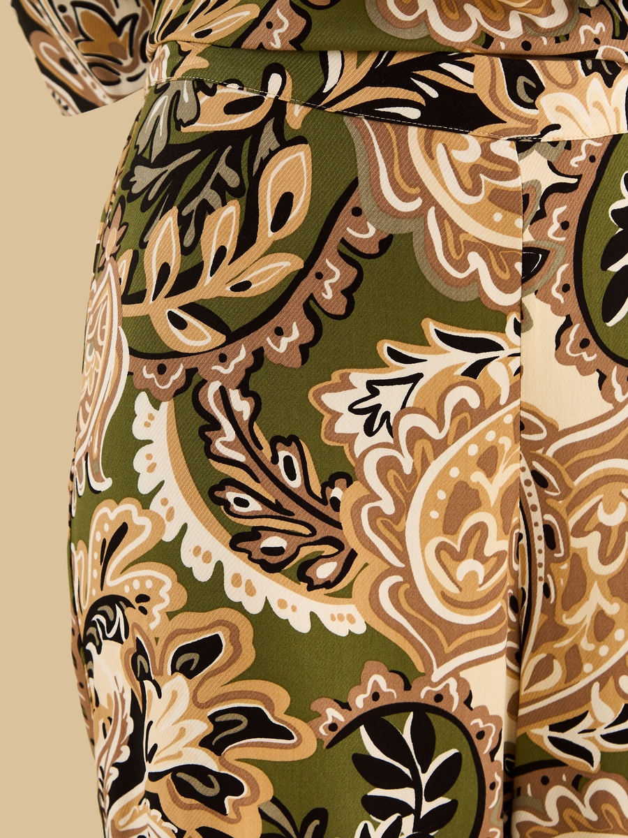 Printed Wide Leg Pants