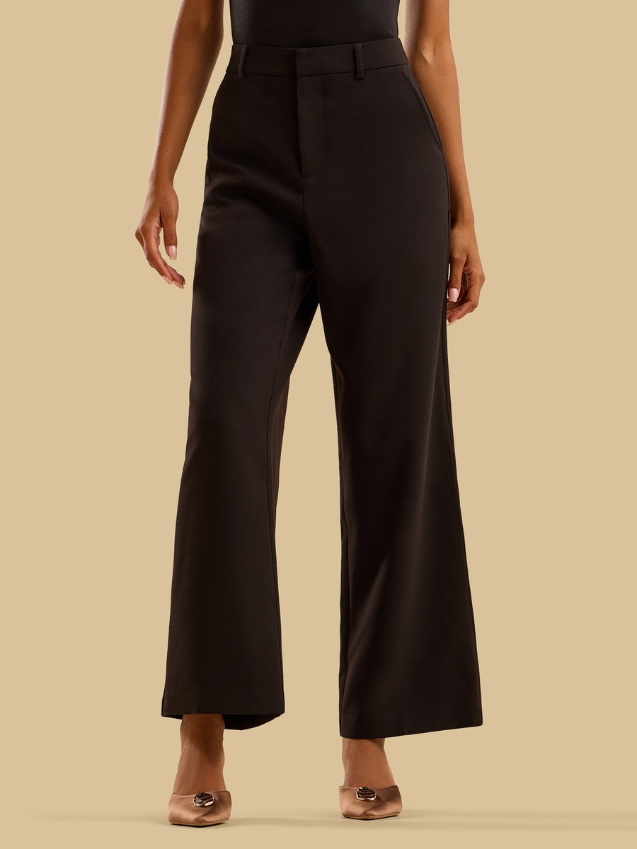 Mid-Rise Wide Leg Pants