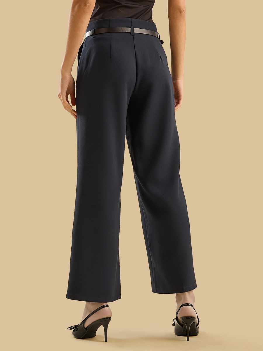 Wide Leg Pants with Belt