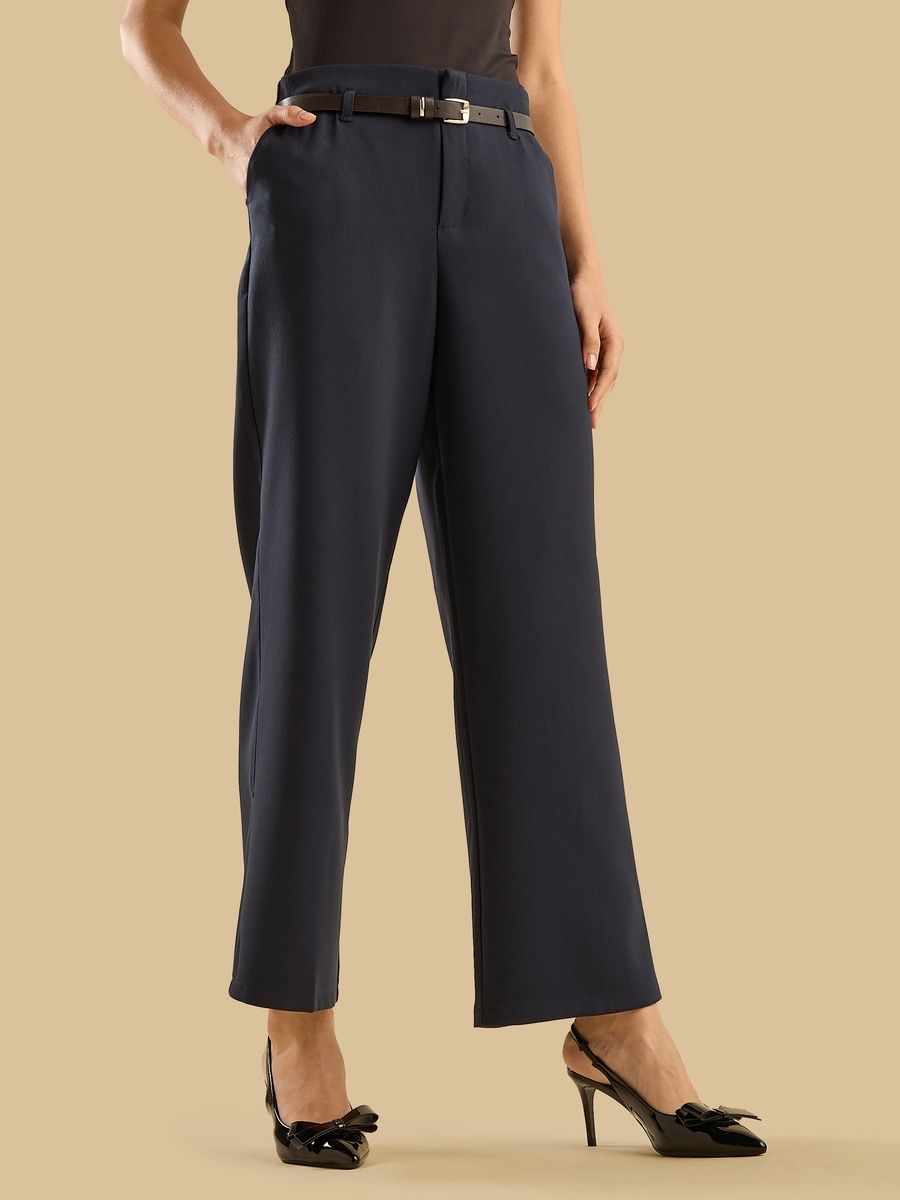Wide Leg Pants with Belt