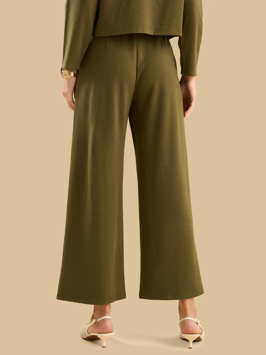 Front Pleat Wide Leg Pants