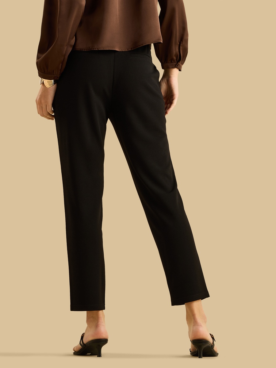 Button Accent Tapered Treggings