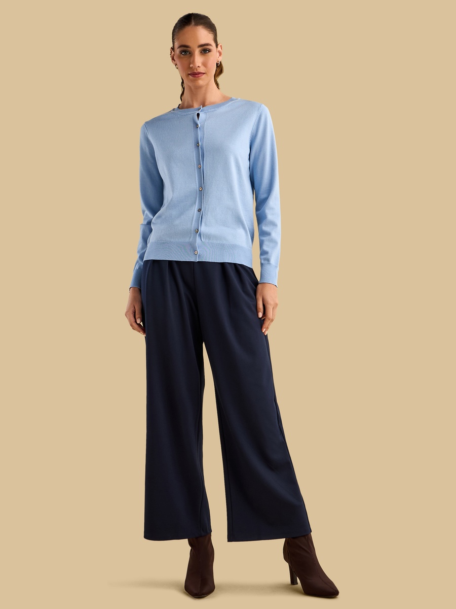 Pleated Wide Leg Pants