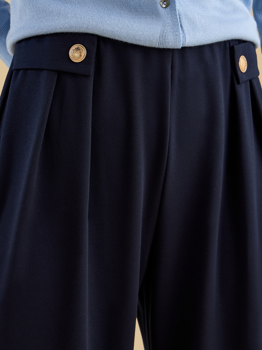 Pleated Wide Leg Pants