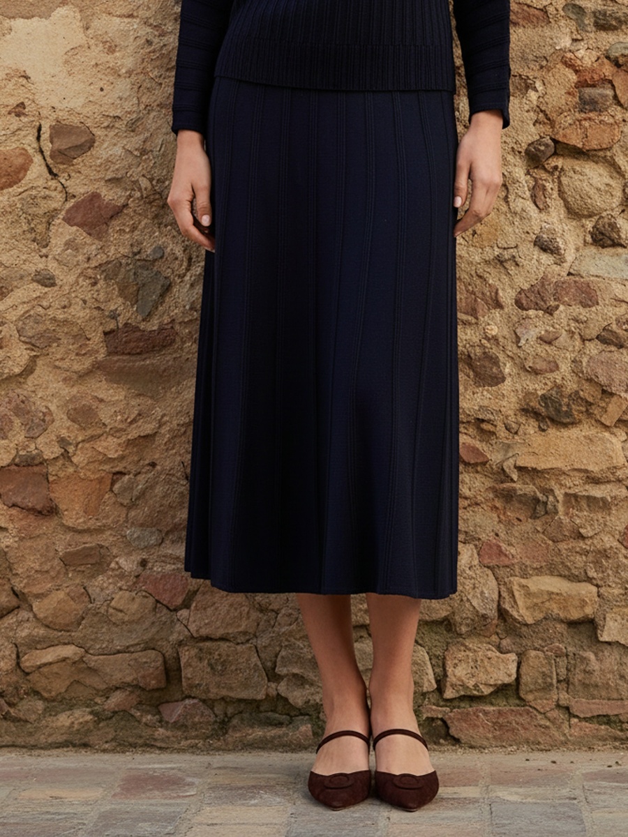 Jacquard Textured Skirt