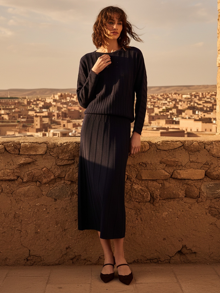 Jacquard Textured Skirt