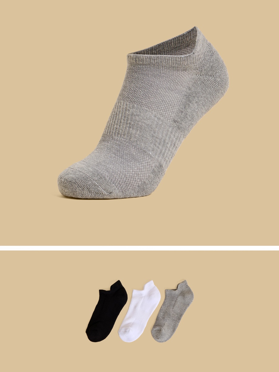 Pack of 3 - Terry Ankle Length Sports Socks