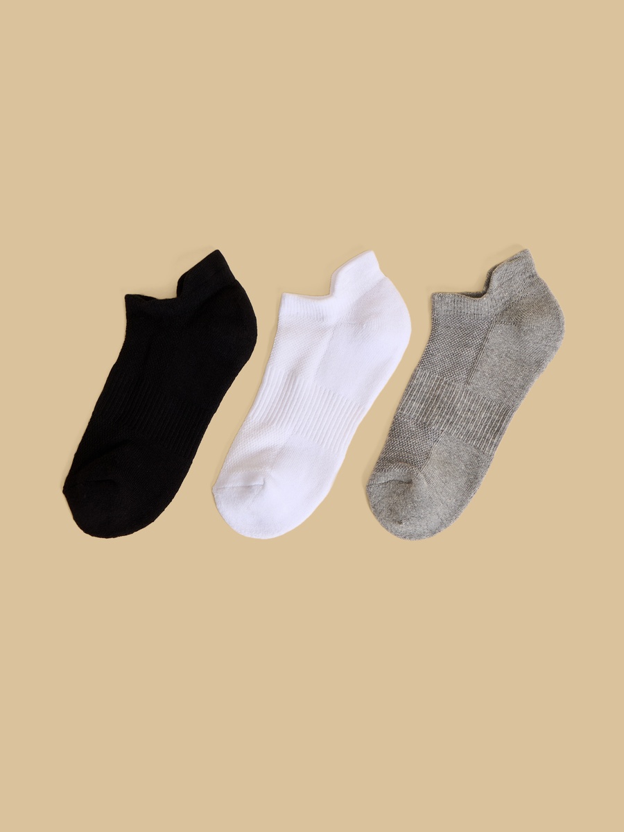 Pack of 3 - Terry Ankle Length Sports Socks