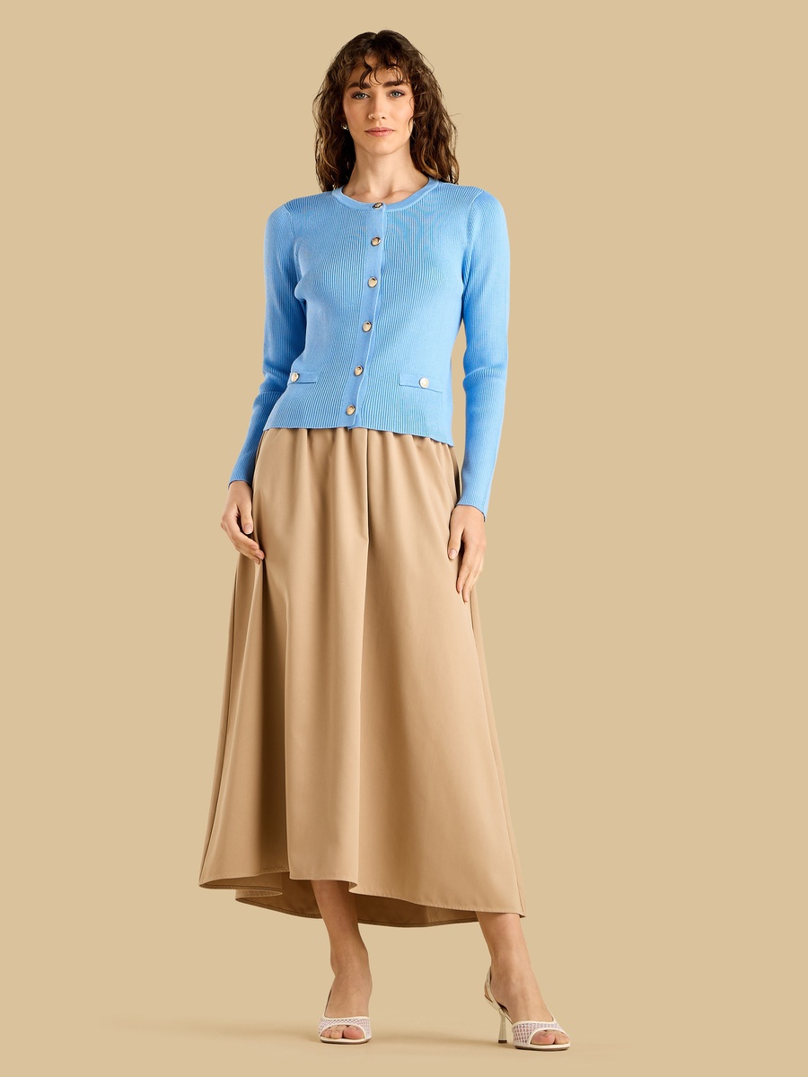 Textured Cardigan with Button Detail