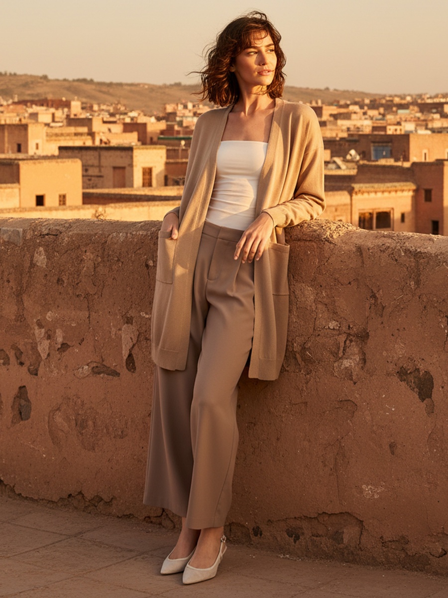 Open Front Longline Cardigan