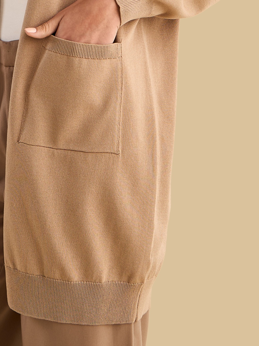 Open Front Longline Cardigan