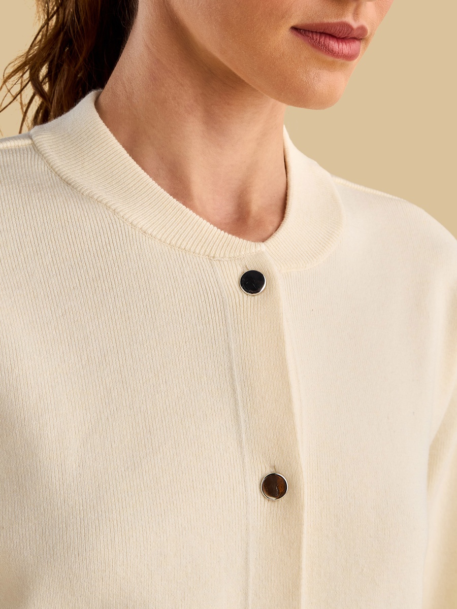 Button Detail Cardigan with Pockets