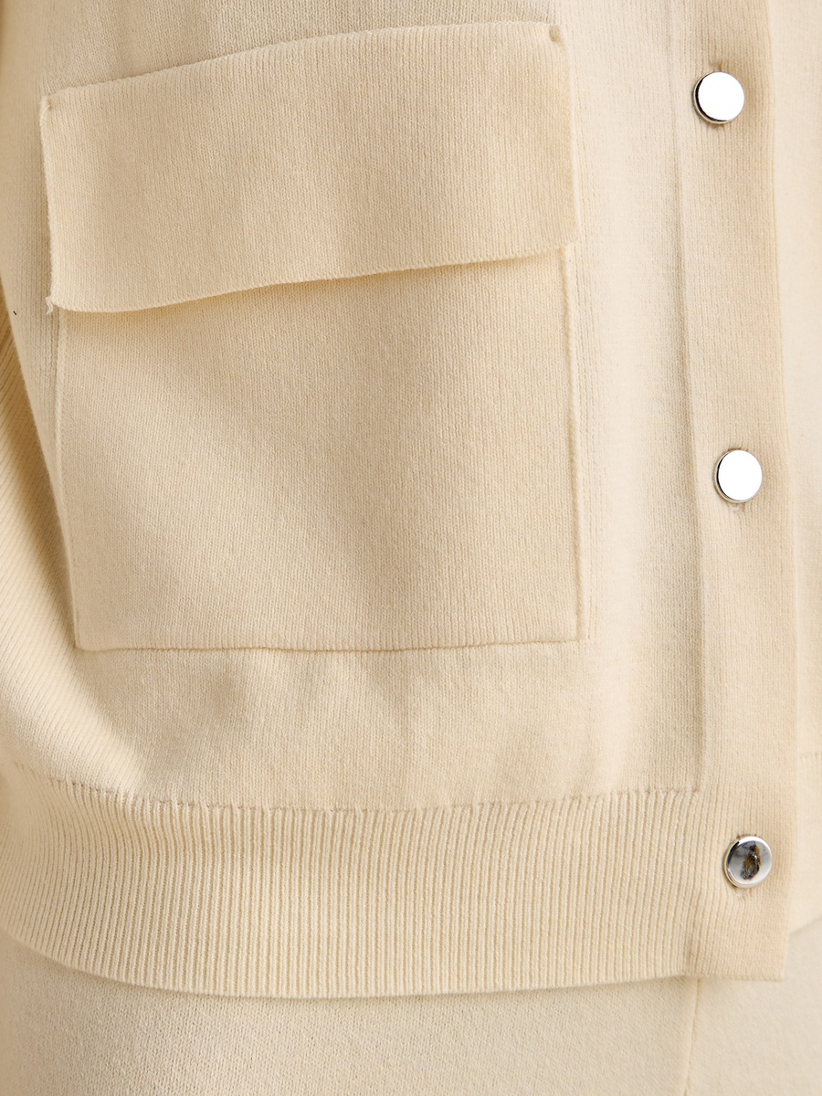 Button Detail Cardigan with Pockets