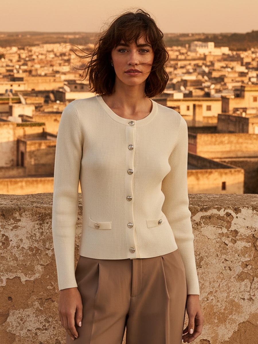 Ribbed Cardigan
