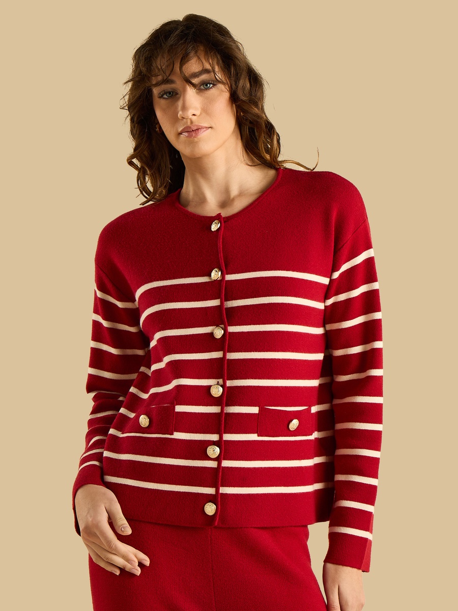 Striped Cardigan