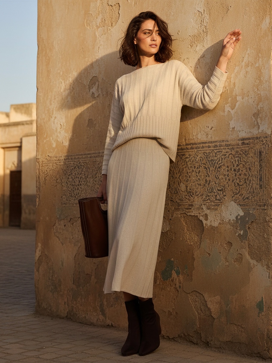 Jacquard Textured Sweater