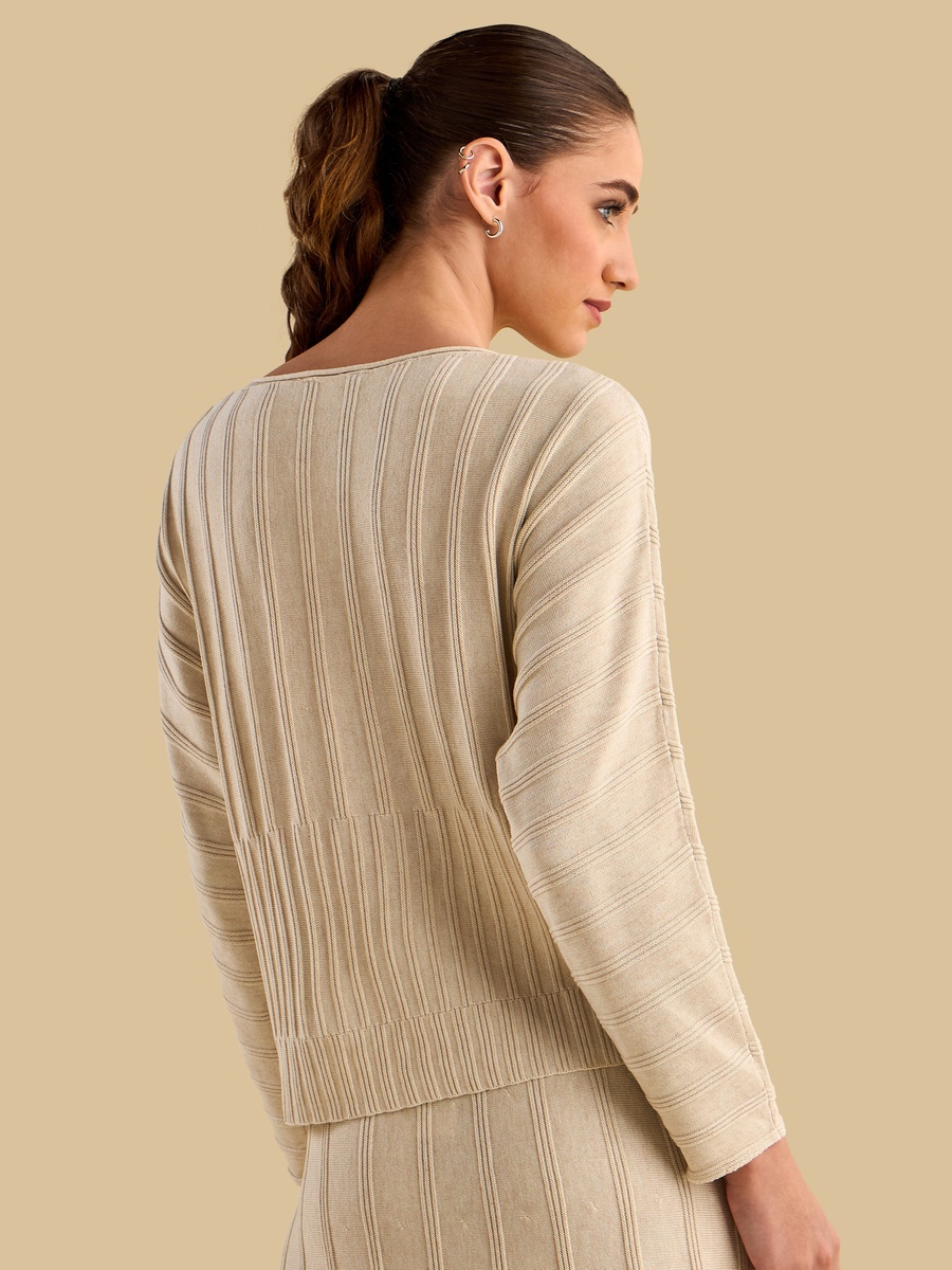 Jacquard Textured Sweater