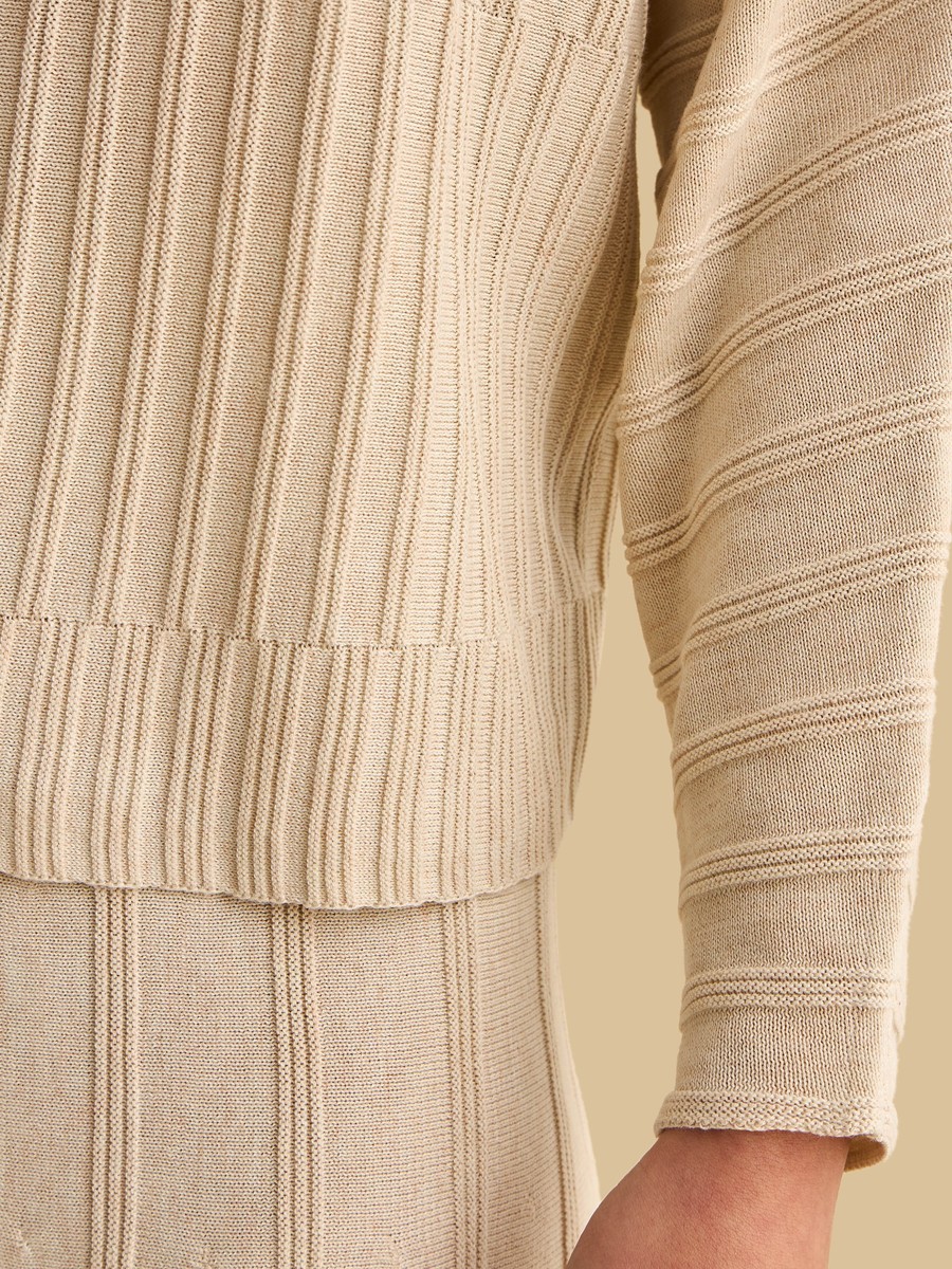 Jacquard Textured Sweater
