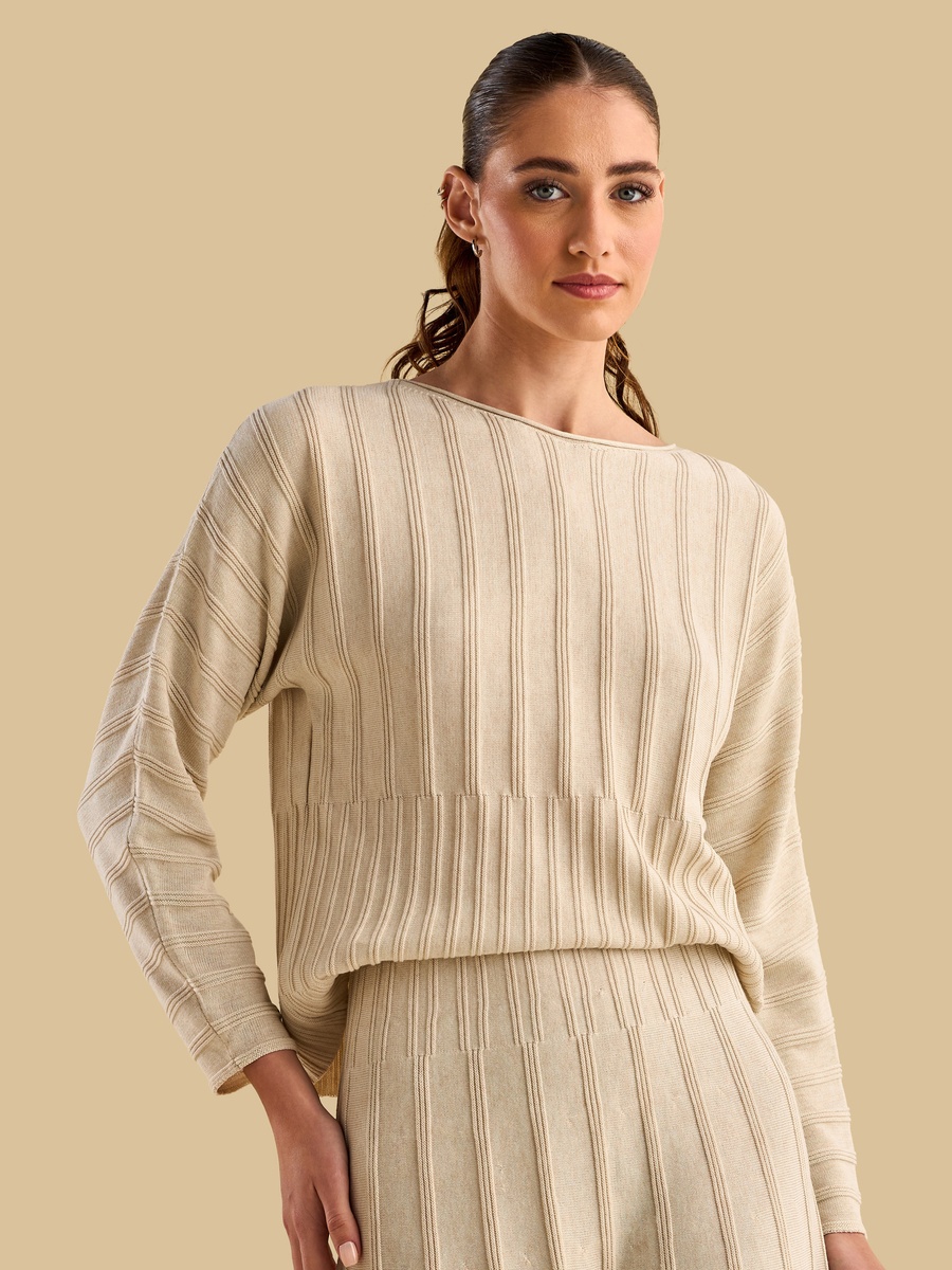 Jacquard Textured Sweater