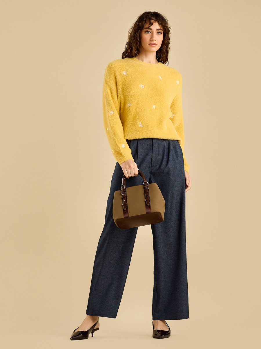 Floral Embroidered Sweater